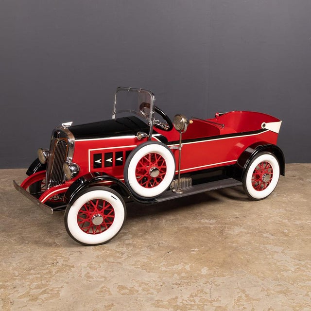Vintage 20th Century American made stylish two seat 1932 Packard Model pedal car, beautifully crafted in metal and...