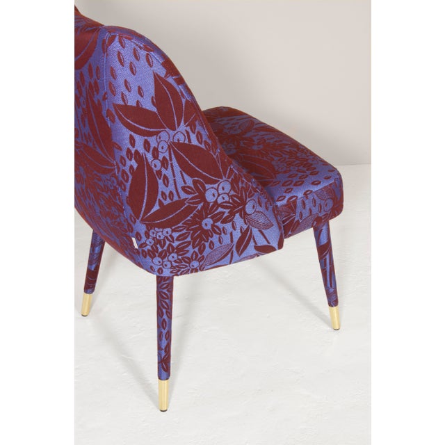 Figueroa Dining Chair in Damasks & Lampas Fabric from Insidherland For Sale - Image 11 of 15