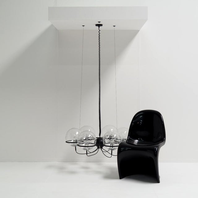 Dutch Saturnus Chandelier from Raak Amsterdam, 1960s For Sale - Image 4 of 11