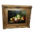 1990s J. Collins Signed Original Fruit Still Life Oil Painting in Ornate Gilt Frame For Sale