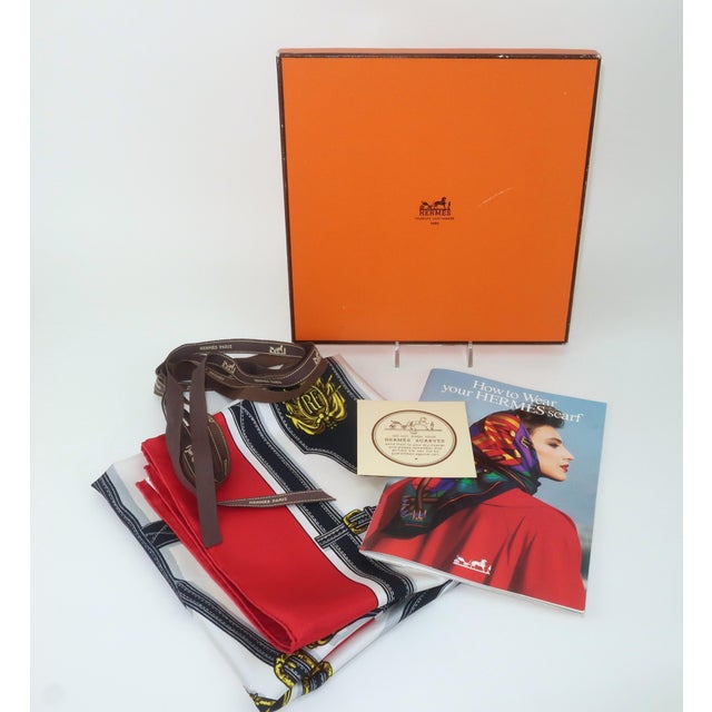 Hermès Harnais Des Présidents Silk Scarf, 1980's For Sale - Image 16 of 17