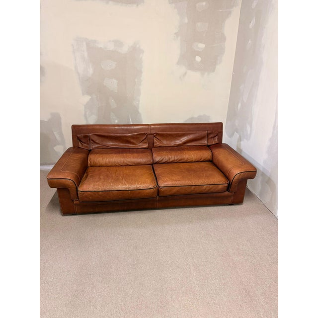 Vintage Leather Sofa by Josef Gobet, 1970s For Sale - Image 12 of 16