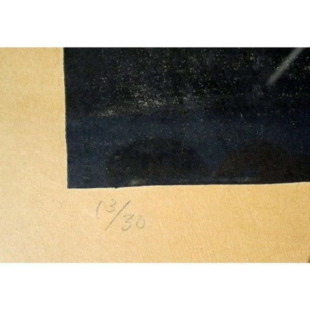 1980s Chinese Silk Screen Lithograph For Sale - Image 5 of 8