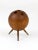 Walnut Ball Tripod Candleholder, Austria, 1950s For Sale - Image 4 of 10