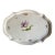 Antique 19th Century Nymphenburg Porcelain Tray or Platter Decorated With Parrot Tulip and Sprig Flowers For Sale