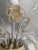 Gold Milky and Gold Murano Glass Chandelier With Flowers and Leaves For Sale - Image 8 of 13