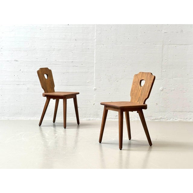 Mid-Century Modern Stabellen Chair in Wood, 1970s For Sale - Image 3 of 18