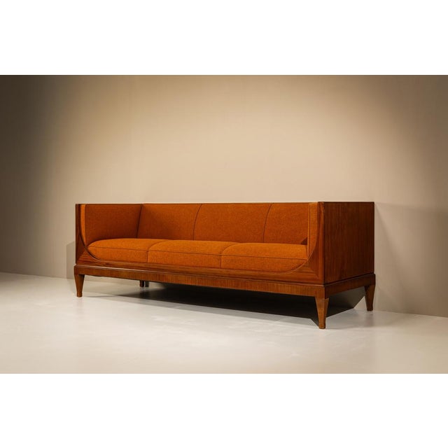 Box Sofa in Mahogany by Frits Henningsen, Denmark, 1940s For Sale - Image 3 of 13