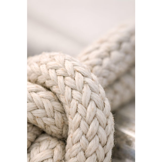 Contemporary Nautical Rope Knot Close-Up, Minimalist Coastal Art Print, 24″ × 36″ For Sale - Image 3 of 8