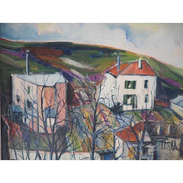 Elisée Maclet, Near Paris, The Faubourgs De Noisy, Oil on Canvas For Sale - Image 8 of 11