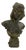 1900-1909 French Art Nouveau Atala Bronze Bust W/ Pewter Finished For Sale