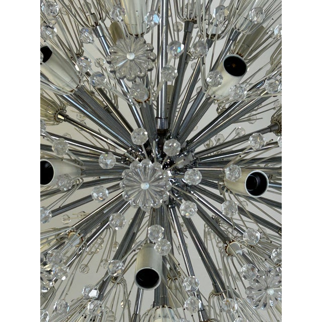Silver Sputnik Chandelier by Emil Stejnar, 1960s For Sale - Image 8 of 11