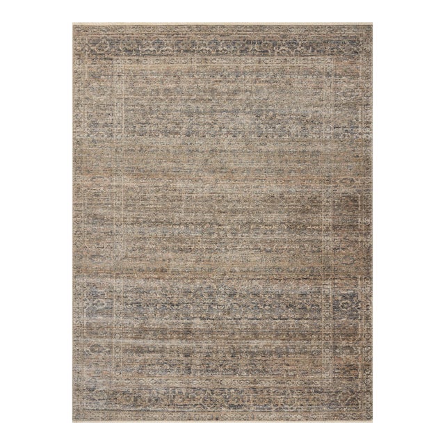 Amber Lewis x Loloi Molly Navy / Blush 9'-6" x 13'-6" Area Rug For Sale