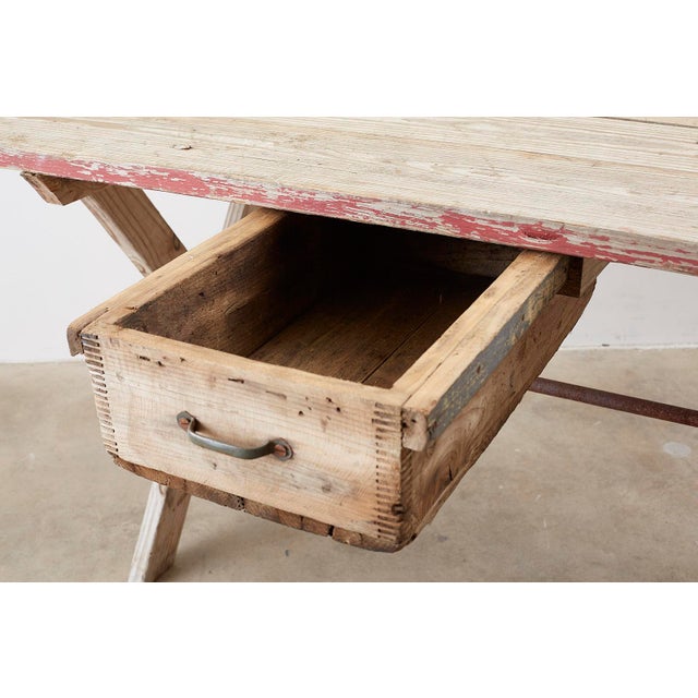 Rustic Pine Work Table or Gardening Table Chairish