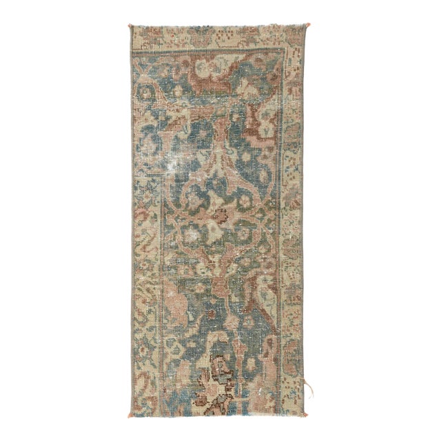 Vintage Mini Rug Fragment - 1`2″ X 2`8″ For Sale
