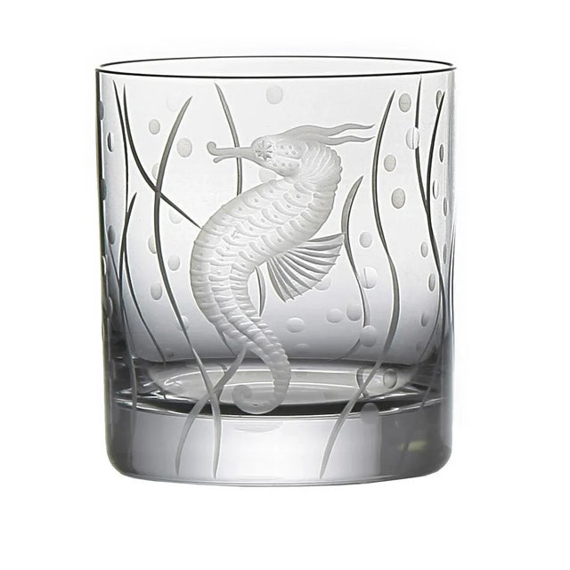 ARTEL Sea Life Double Old Fashioned Glasses, Clear - Set of 6 For Sale - Image 6 of 7