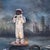 Surrealism The Witness by Marcin Owczarek | Photography on Fine Art Hahnemühle Featuring a surreal scene with a monkey and astronaut. For Sale - Image 3 of 4