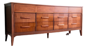 Vintage MCM Lowboy Dresser by Very Best Furniture Co.