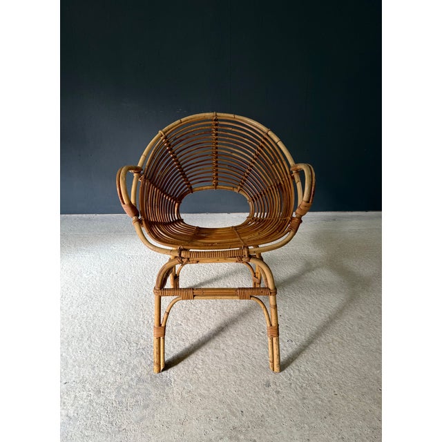 Mid-Century Bamboo Pod Armchair, Italy, 1960s For Sale - Image 6 of 16