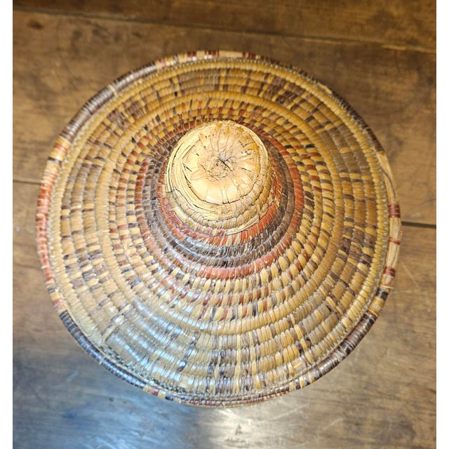 Textile 19th Century Southwestern Coiled Basket For Sale - Image 7 of 11