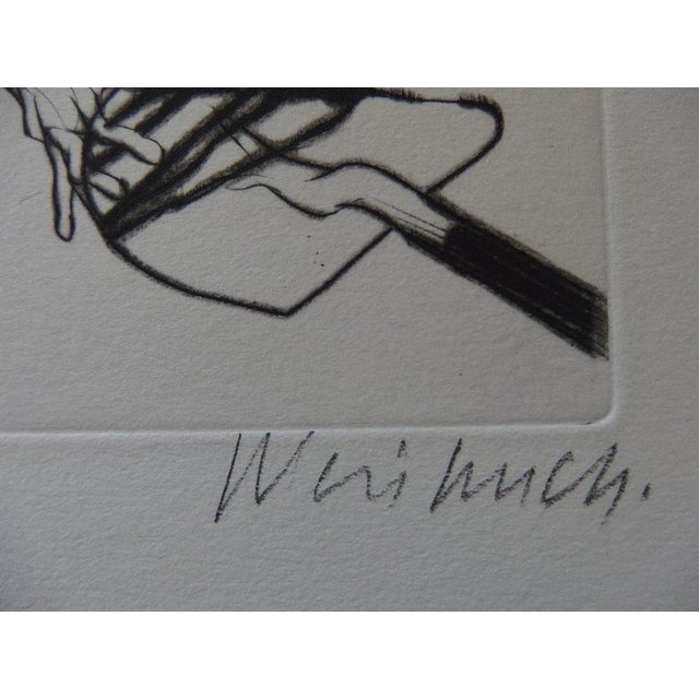 Claude Weisbuch, Nude The Fall, 1975, Engraving For Sale - Image 4 of 6
