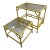 Pair of Vintage Meadowcraft Palm Beach Style Faux Bamboo Side Tables in a Custom Canary Yellow For Sale