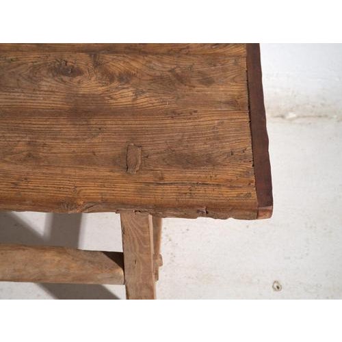 Antique Chinese Qing Dynasty Kang Table in Pine For Sale - Image 9 of 11
