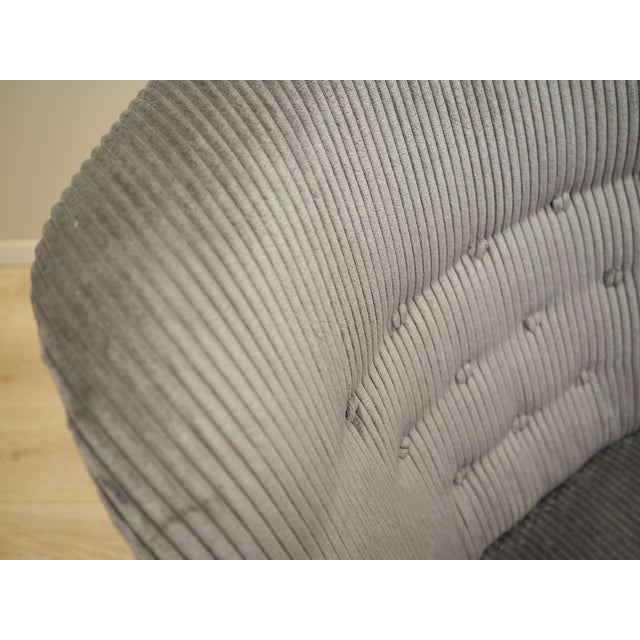 Scandinavian Grey Wooden Armchair For Sale - Image 12 of 14