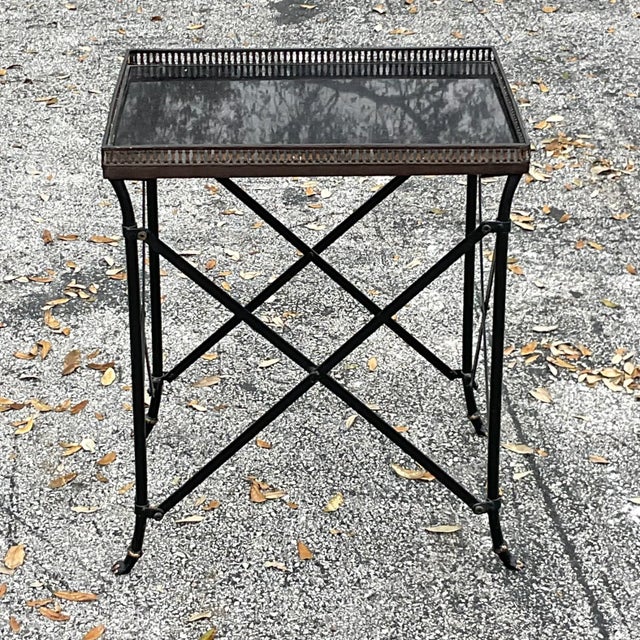 Mid-Century Modern Vintage Regency Gallery Table For Sale - Image 3 of 12