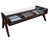 1960's Pierre Jeanneret Chandigarh Pj-Tb-05-a teak coffee table with glass top. In excellent restored vintage condition...
