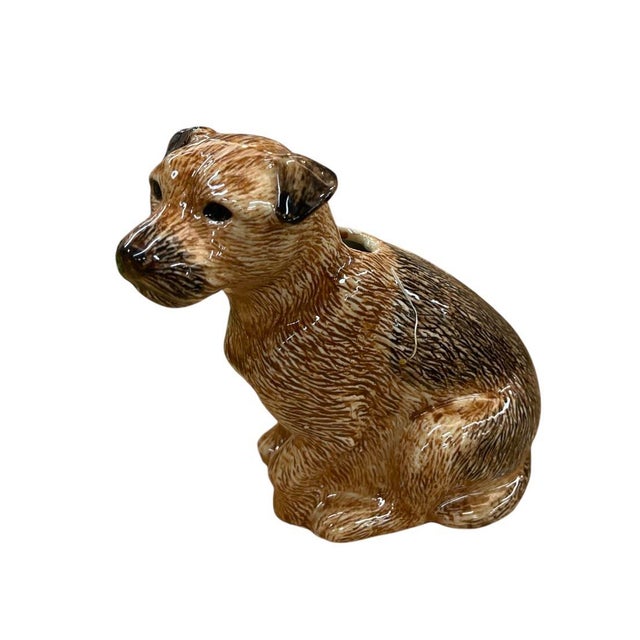 This charming vintage Italian ceramic vase is a whimsical addition to any collection of European pottery or animal-themed...