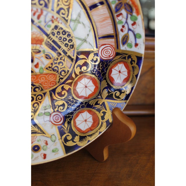 Ceramic Derby Early 19th Century Gilt Imari Cup and Saucer For Sale - Image 7 of 13