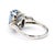 2.51 Carat Oval Blue Sapphire & Mixed Diamond Platinum Filigree Ring, Size 4 For Sale In Miami - Image 6 of 12