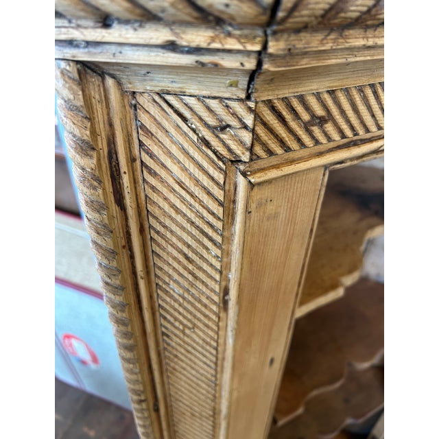 Antique Pine Hanging Corner Cabinet For Sale - Image 12 of 17