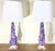 Mid-Century Modern One of a Kind Pair of Original Amethyst Crystal Table Lamps by - Joseph Malekan For Sale - Image 3 of 18
