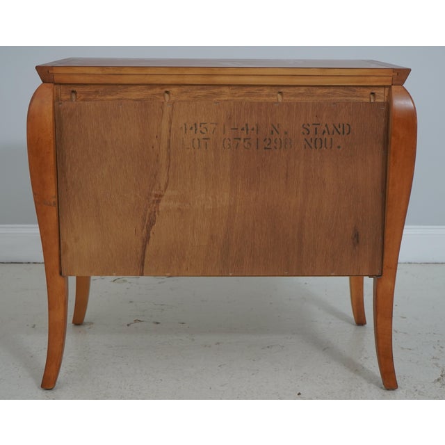 Pair of Hickory White Italian Style Console Nightstand Cabinets For Sale - Image 17 of 17