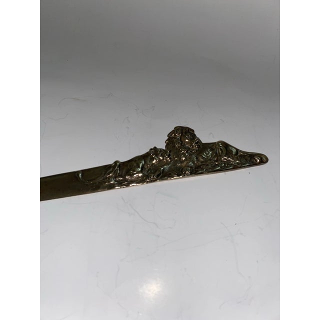Gothic Antique Bronze. Antique Bronze Letter Opener For Sale - Image 3 of 10