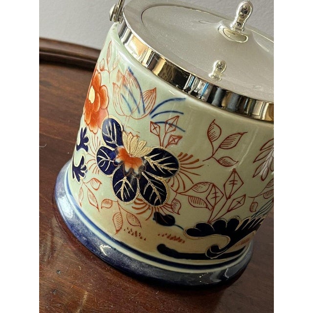 Imari Pattern Biscuit Barrel For Sale - Image 4 of 9