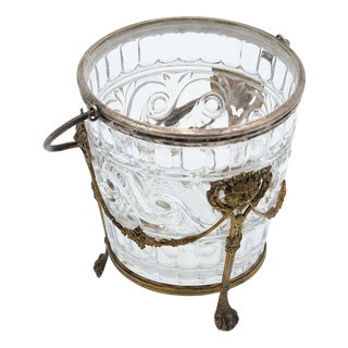 Cut Glass Ice Bucket For Sale