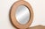 1990s Finely Fern Leaf Inlay Round Mirror For Sale - Image 5 of 8