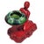 Art Deco 1920s Rare Red Enamel Nude Female Ashtray by Nuart W/ McCoy Ashtray For Sale - Image 3 of 6