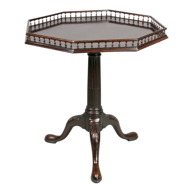 Late 18th Century George III Mahogany Tea Table For Sale
