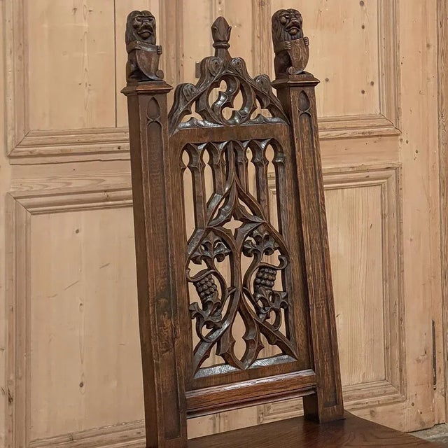 Mid 19th Century 19th Century French Gothic Revival Chair For Sale - Image 5 of 13