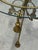 1960s Hollywood Regency Gilt Metal Side Table W/ Glass Top, 1960s Rope & Tassel Design For Sale - Image 5 of 17