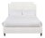 Reagan Twin Bedframe, Ivory Velvet For Sale