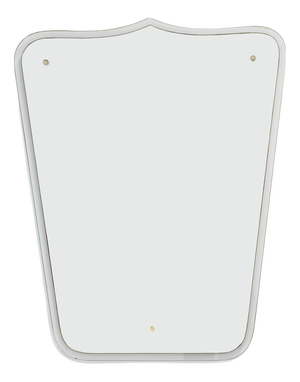 Minimalist Mirror with Transparent Frame by Max Ingrand for Fontana Arte, 1965