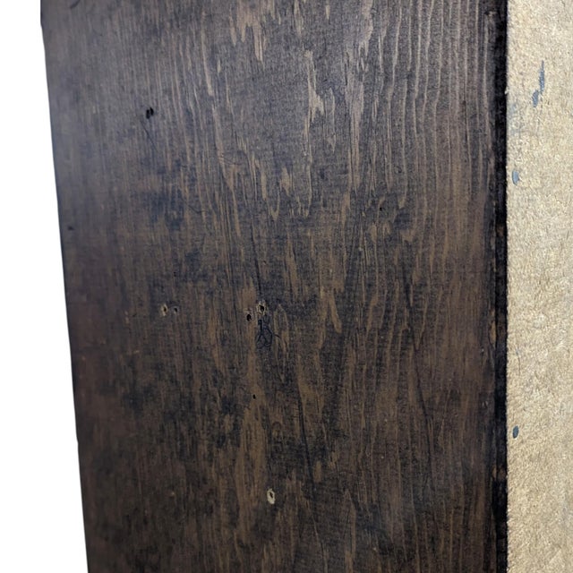 Vintage Pine Five-Shelf Bookcase, 73-Inch Rustic Open Display Cabinet For Sale - Image 9 of 18