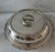 Vintage silverplate serving dish with a lid and subtle bamboo detail around the rim of both the bowl and lid. Unmarked....