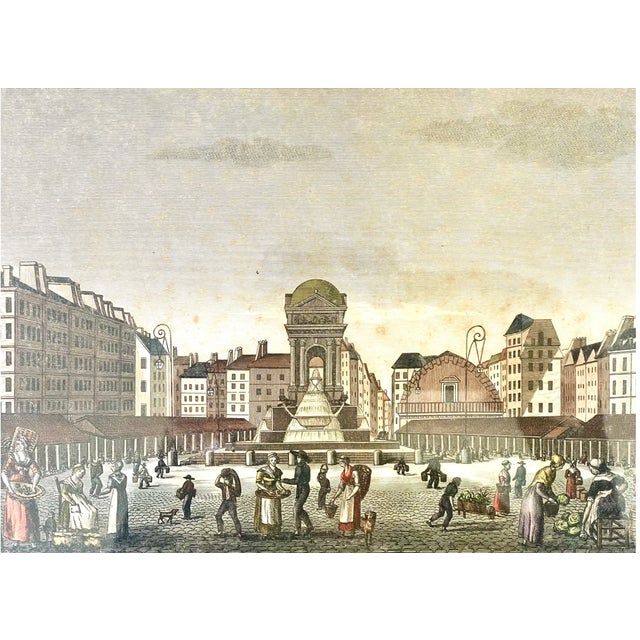 18th C. Alexandre Tessier (1737-1820) Copper Engravings of Paris, a Pair For Sale - Image 9 of 11