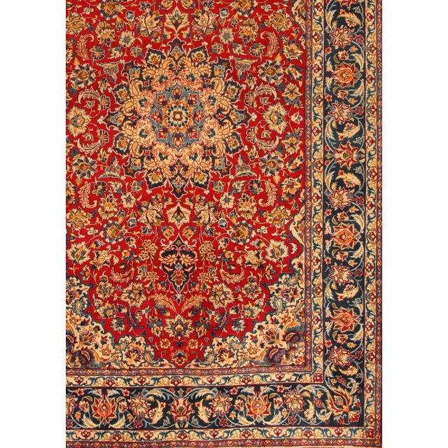 Middle Eastern Hand-Knotted Rug For Sale - Image 4 of 11